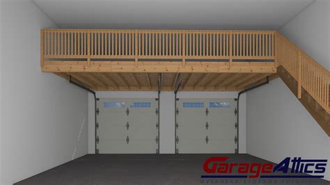 Garage Storage Loft Ideas | Massive Overhead Garage Storage Shelving