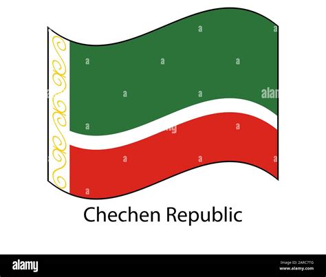 Flag of Chechen Republic in official colors Stock Vector Image & Art - Alamy