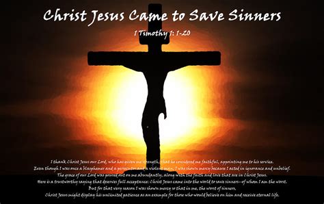 Christ Jesus Came to Save Sinners Digital Art by Alexis Moreno Plariza ...