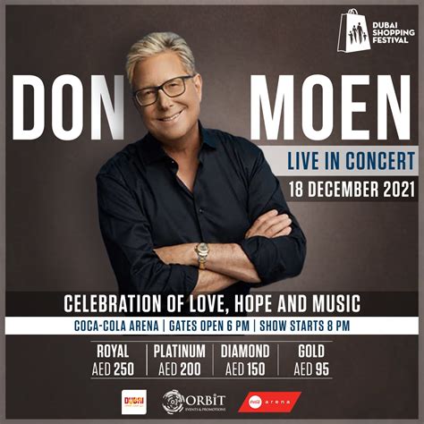 Come & celebrate an evening of love & hope through Music with Don Moen LIVE in Dubai at Coca ...