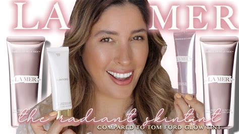 NEW* LA MER THE RADIANT SKINTINT Review vs TOM FORD GLOW Tinted Moisturizer 8hr WEAR TEST Over ...