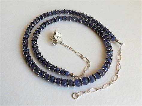 Stunning December Birthstone Tanzanite Handmade Necklace With Lovely ...