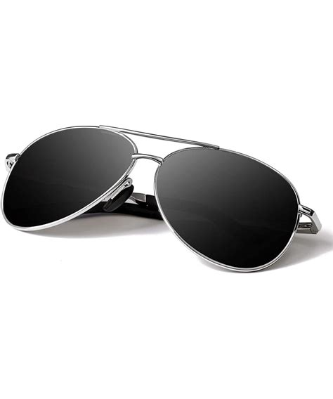 Polarized Aviator Sunglasses for Men - Metal Frame driving UV 400 ...