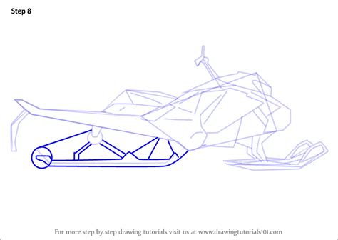 Learn How to Draw a Simple Snowmobile (Other) Step by Step : Drawing Tutorials