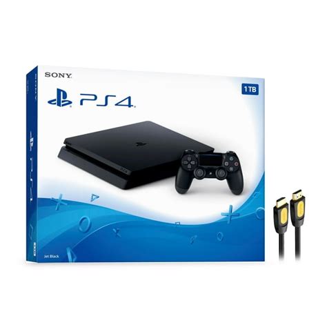 Sony PS4 Slim 1TB PlayStation 4 Gaming Console, Jet Black with Mytrix High Speed HDMI - Walmart.com