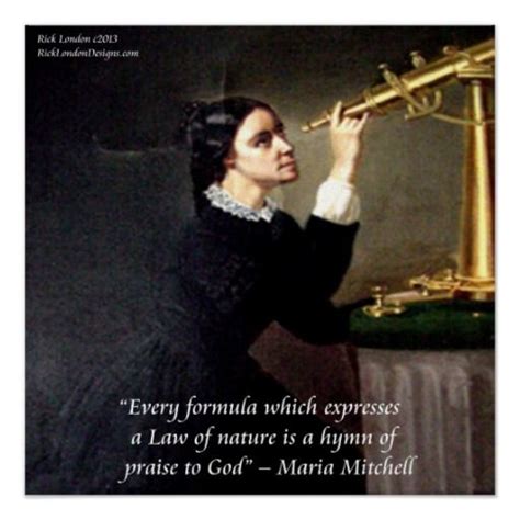 Maria Mitchell Famous "Nature/God" Quote Poster | Zazzle.com | Quote ...