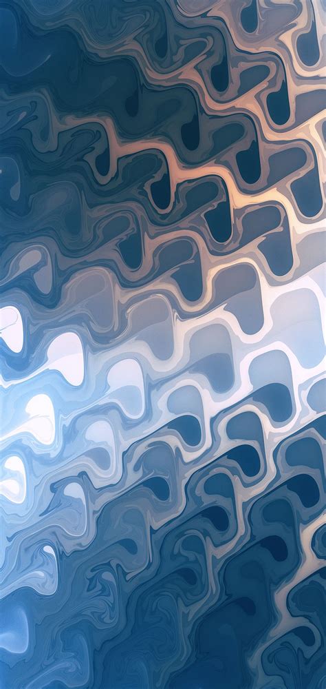 Painted Blue 3D Abstract Wallpaper - [1440x3040]