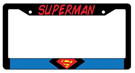 Buy Superman LOGO Black Plastic License Plate Frame Super Hero Theme Online at desertcartINDIA