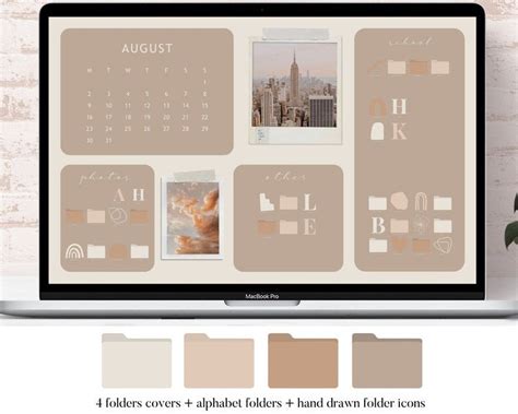 CALENDAR 2021 2022 2023 Desktop Organizer Wallpaper Folder - Etsy | Desktop wallpaper organizer ...