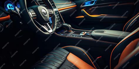 Premium AI Image | Modern luxury vehicle interior Generative Ai