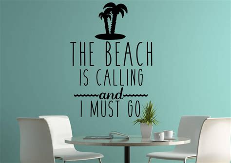 Beach wall decal Beach vinyl decal Beach decal Beach | Etsy