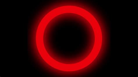 Red Screen Ring Circle Light Effect 1 Hour - YouTube