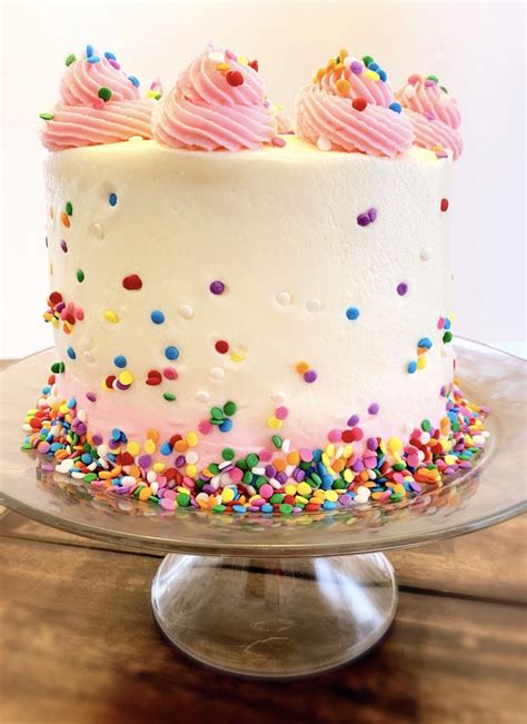 Confetti Cake | Confetti cake, Cake, Pink cake