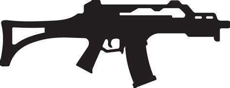 Machine gun silhouette 4692420 Vector Art at Vecteezy