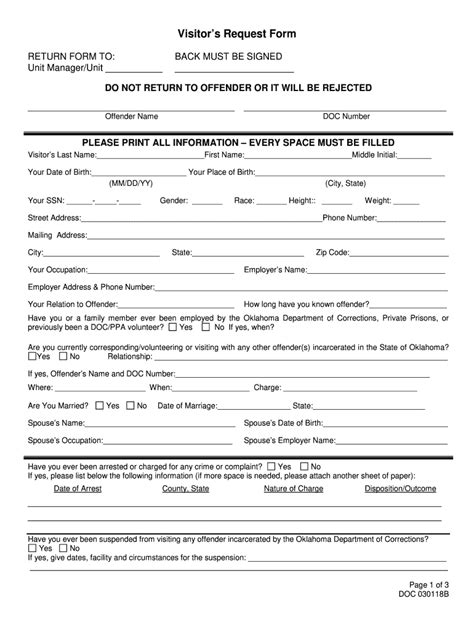 2013-2024 OK DOC Form 030118B Fill Online, Printable, Fillable, Blank ...