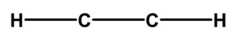 Write the electron dot structure of the ethyne molecule $\\text{ }{{\\text{C}}_{\\text{2 ...