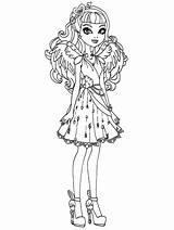 Cute Girl Ever After High coloring Page  Download Print Or Color sketch template