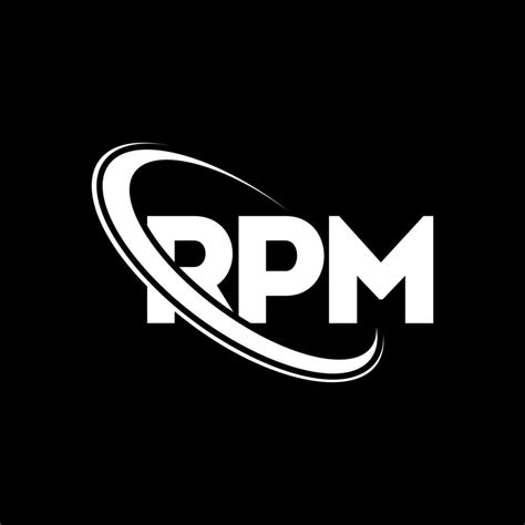 RPM logo. RPM letter. RPM letter logo design. Initials RPM logo linked with circle and uppercase ...