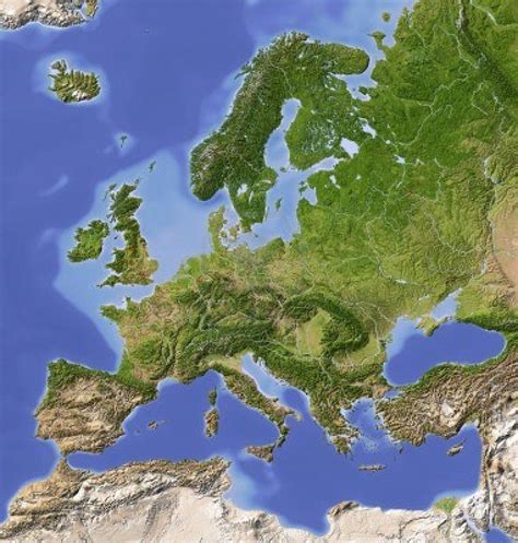 Europe NASA | Europe map, World geography, Geography map