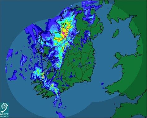 WEATHER UPDATE: MET EIREANN RADAR PIX SHOW STORM HEADING NORTH ...