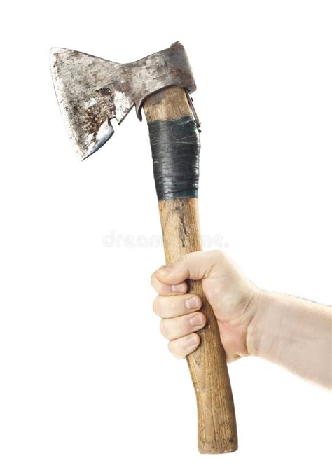 Hand axe stock photo. Image of hand, work, holds, battle - 18637510