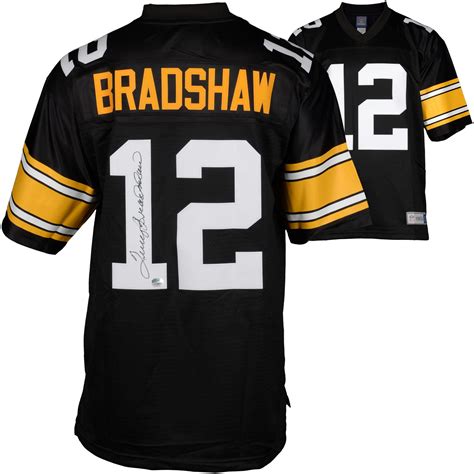 Terry Bradshaw Pittsburgh Steelers Autographed Black Proline Jersey