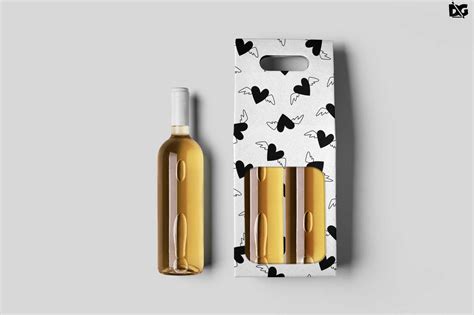 Free Wine Packaging Label Mockup