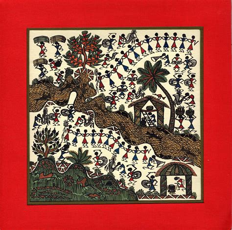 Village Life, Tribal Village, Warli Art, Warli Painting, Indian ...