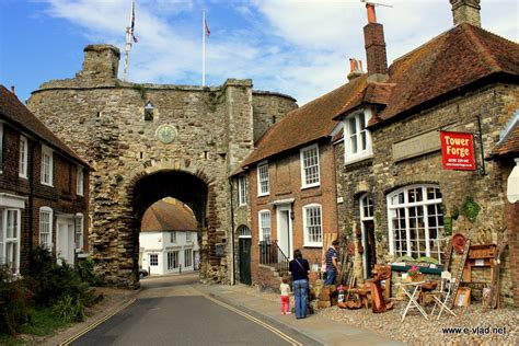 Rye, England - The beautiful old tower and gate on Cliff Road. | TouristBee