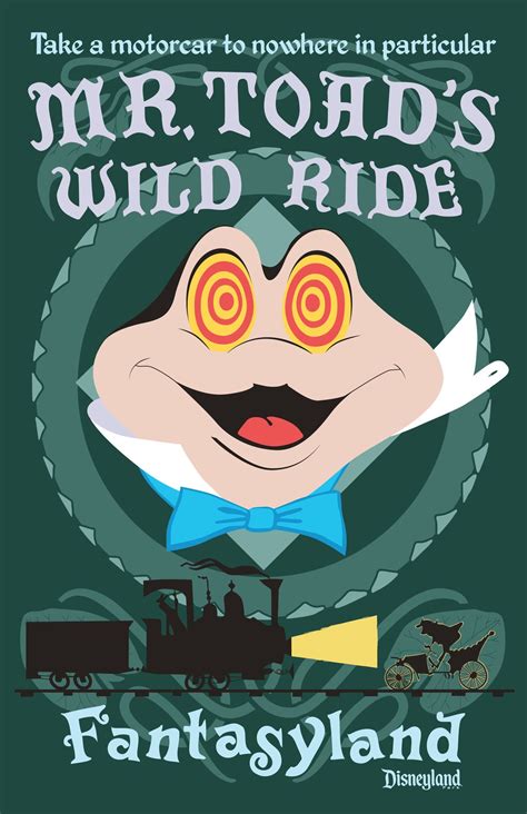 Mr. Toad's Wild Ride | Disney posters, Vintage disneyland, Retro disney