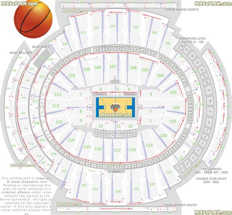 Madison square garden seating chart detailed seats rows and sections ...