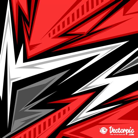 abstract-racing-stripes-background-with-red-and-white-color-free-vector | VECTORPIC