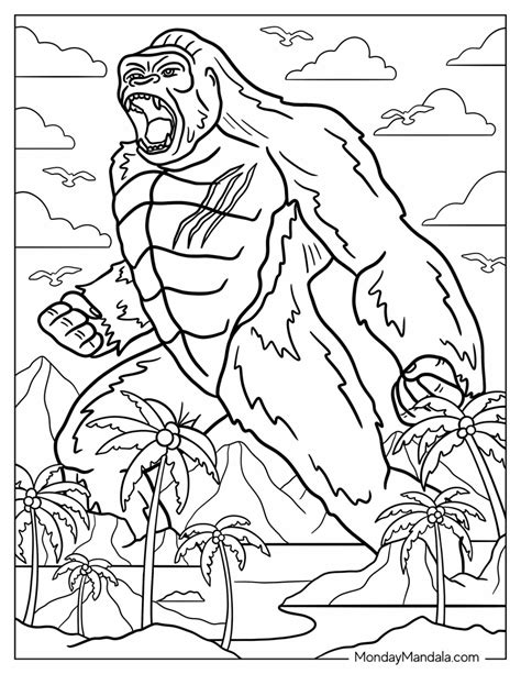 20 King Kong Coloring Pages (Free PDF Printables)