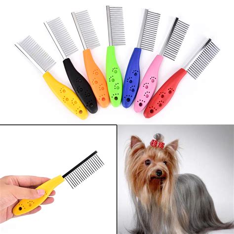 Aliexpress.com : Buy 1 X Pet Comb Stainless Steel Dog Cat Pet Flea Comb Lice Comb Hairbrush Heat ...