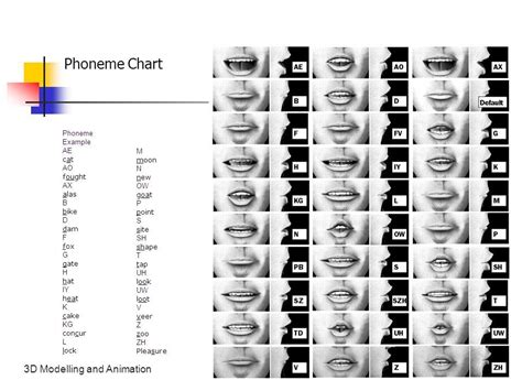 Phonemes, Chart, Animation