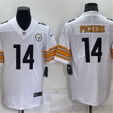 Pittsburgh Steelers #14 George Pickens White Vapor Limited Jersey