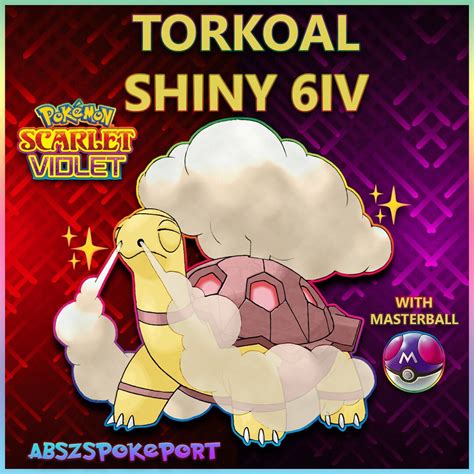 Torkoal/ 6IV Shiny/ Pokemon Scarlet and Violet/ Competitive Battle and ...