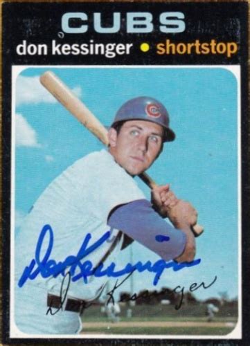 Don Kessinger Autographs and Memorabilia | Sports, Baseball