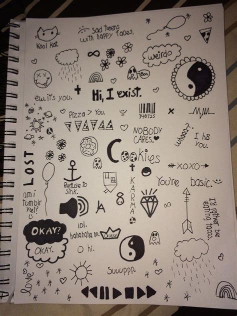 cute notebook doodles tumblr - Google Search Tumblr Doodle, Cute Drawings Tumblr, Tumblr ...