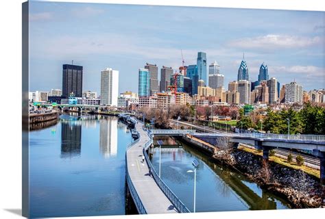 Philadelphia City Skyline, Pennsylvania Wall Art, Canvas Prints, Framed Prints, Wall Peels ...