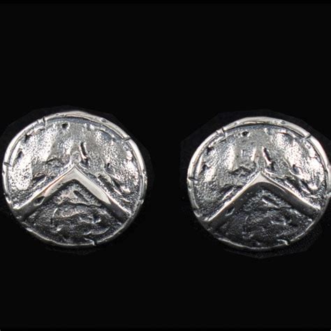 Spartan Shield Silver Cuff link - King Leonidas - Ultimate Warriors ...