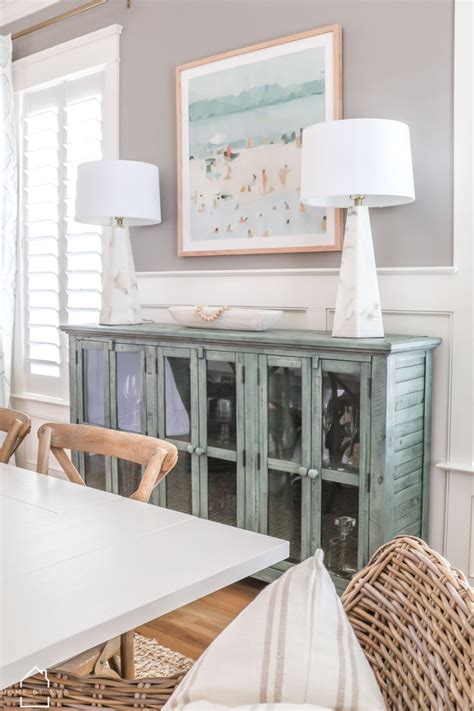 Coastal Farmhouse Dining Room Refresh - HOME by KMB