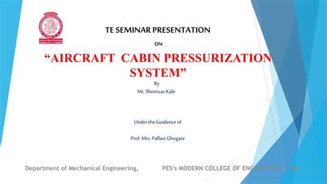 Aircraft Cabin Pressurization System Seminar | PPT