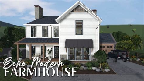 Bloxburg Modern Farmhouse | Modern farmhouse layout, Farmhouse layout ...