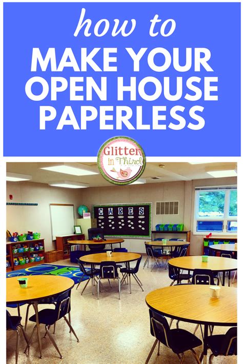 PAPERLESS Open House school ideas for teachers - Glitter in Third