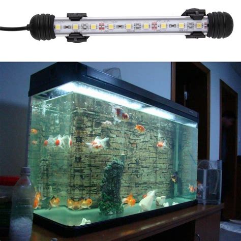 Waterproof Underwater Aquarium Fish Tank UV Sterilizer LED Light Bulb Lamp Tube (EU/US Plug ...