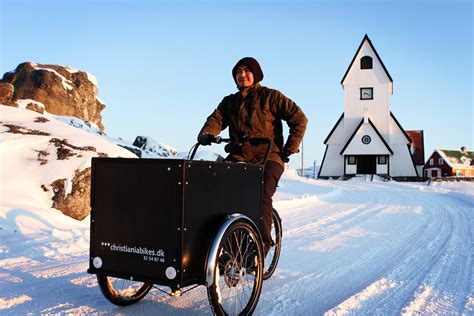 Greenland Bicycle Culture | A Christiania cargo bike rolling… | Flickr