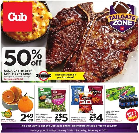 Cub Foods Weekly Ad Jan 31 – Feb 06, 2021