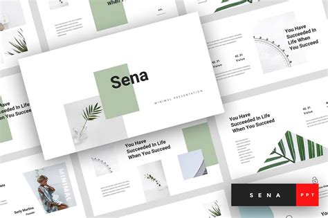 Sena - Minimal PowerPoint Template By StringLabs | TheHungryJPEG