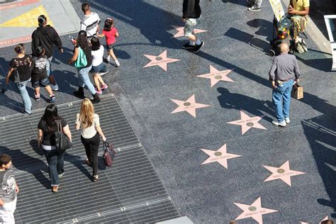 Download Hollywood Walk Of Fame Aerial Shot Wallpaper | Wallpapers.com